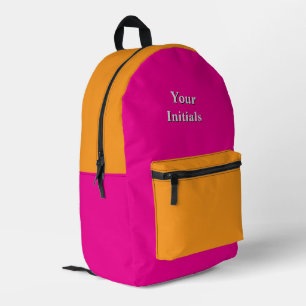 Personalisieren Sie Ihre Initialen mit Hot Pink Go Bedruckter Rucksack
