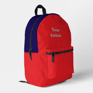 Personalisieren Sie Ihre Initialen rot Bedruckter Rucksack