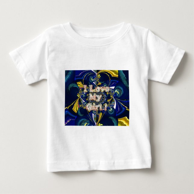 Personalisieren Sie Ihre Liebe Unendlichkeit: Ich  Baby T-shirt (Vorderseite)