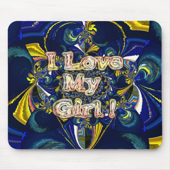 Personalisieren Sie Ihre Liebe Unendlichkeit: Ich  Mousepad (Vorne)
