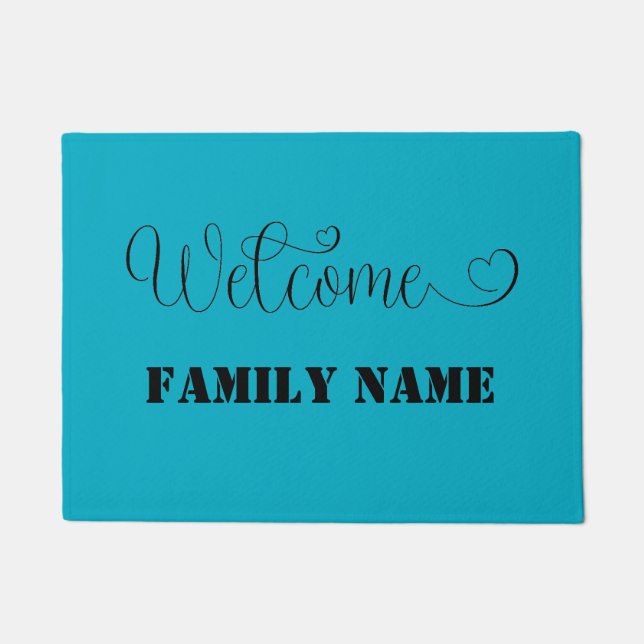 personalisieren Sie Ihre Nachricht auf einem Willk Fußmatte (Vorderseite)