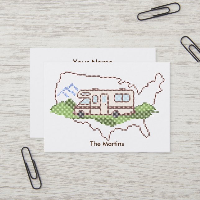 Personalisieren Sie Ihre Reise-Visitenkarte Visitenkarte (Vorderseite/Rückseite Beispiel)