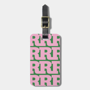 Personalisieren Sie Ihren Brief, Fettes Monogramm- Gepäckanhänger