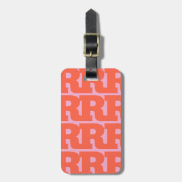Personalisieren Sie Ihren Brief, Fettes Monogramm- Gepäckanhänger
