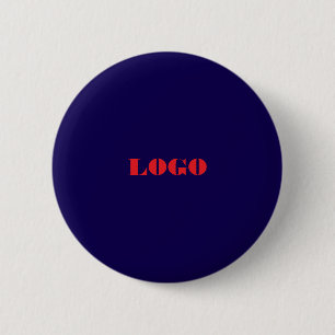 Personalisieren Sie Ihren eigenen dunkelblauen Rou Button