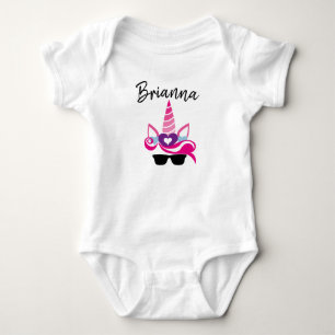 Personalisieren Sie Ihren eigenen Einhorn-Baby-Bod Baby Strampler