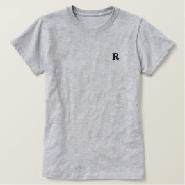 Personalisieren Sie Ihren Lieblingsbrief Besticktes T-Shirt