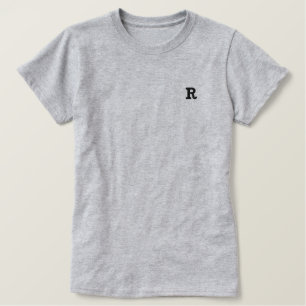 Personalisieren Sie Ihren Lieblingsbrief Besticktes T-Shirt