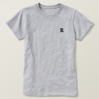Personalisieren Sie Ihren Lieblingsbrief Besticktes T-Shirt