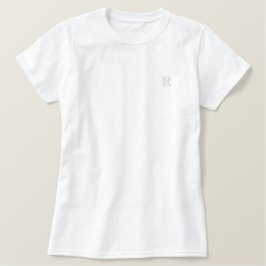 Personalisieren Sie Ihren Lieblingsbrief Besticktes T-Shirt