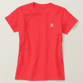 Personalisieren Sie Ihren Lieblingsbrief Besticktes T-Shirt