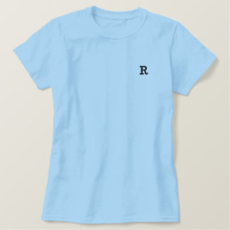 Personalisieren Sie Ihren Lieblingsbrief Besticktes T-Shirt