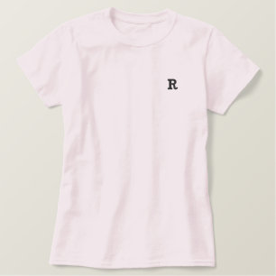 Personalisieren Sie Ihren Lieblingsbrief Besticktes T-Shirt