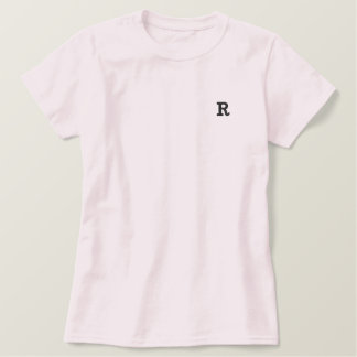 Personalisieren Sie Ihren Lieblingsbrief Besticktes T-Shirt