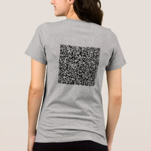 Personalisieren Sie Ihren lustigen QR-Code Tri-Blend Shirt