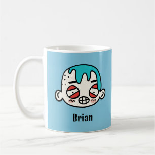 Personalisieren Sie Ihren Namen mit einem lustigen Kaffeetasse