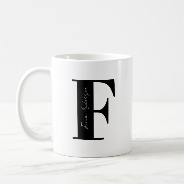 Personalisieren Sie Ihren Namen mit F Kaffeetasse (Links)