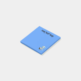Personalisieren Sie Ihren Namen Text Blue Robot Post-it Klebezettel