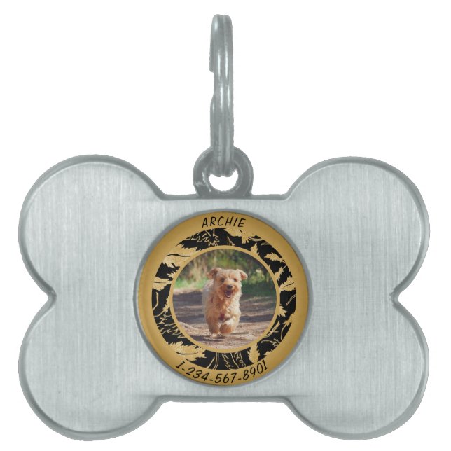 Personalisieren Sie Imitate Gold Leaf auf Black Lo Tiermarke (Vorderseite)