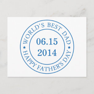 Personalisieren Sie individualisierbares Datum - H Postkarte