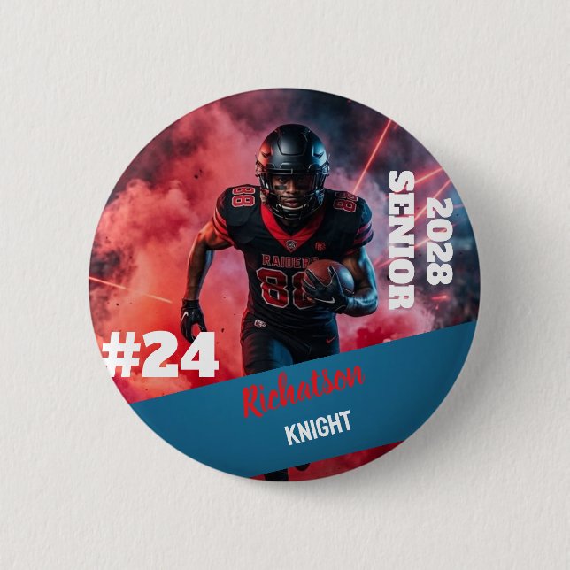 Personalisieren Sie individuelle einfache runde 2, Button (Vorderseite)