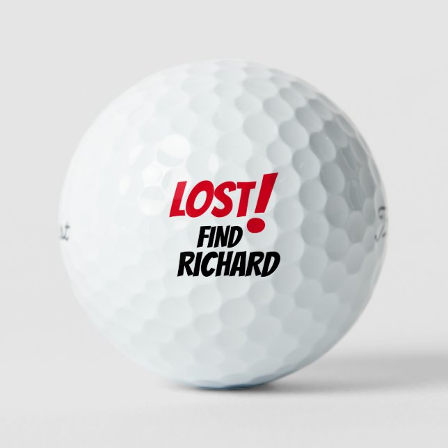 Personalisieren Sie Individuelle Name Playful and  Golfball (Vorderseite)