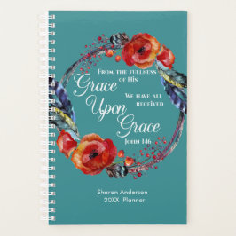 Personalisieren Sie John 1:16 Grace Upon Grace 202 Planer