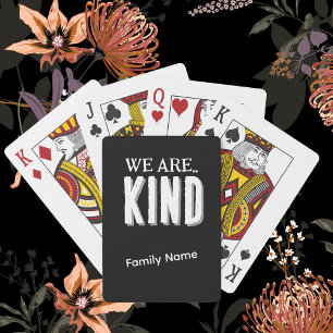 Personalisieren Sie "Kind" und Familienname B&W Ga Spielkarten