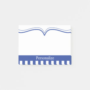 Personalisieren Sie klassisches Electric Blue Post-it Klebezettel