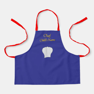 Personalisieren Sie Koch Kids Blue Craft Schürze