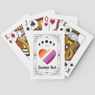 Personalisieren Sie LGBT Pride Tarot Lesbisches Re Spielkarten
