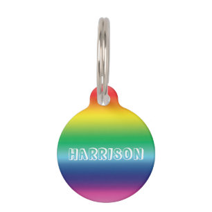 Personalisieren Sie LGBTQ-Hund, Haustiername, Info Haustiermarke