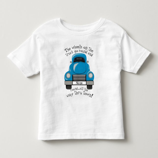 Personalisieren Sie Lizenz~ Big Blue Truck Shirt (Vorderseite)