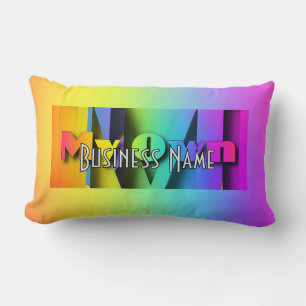 Personalisieren Sie meine eigene Rainbow-Werbeakti Lendenkissen