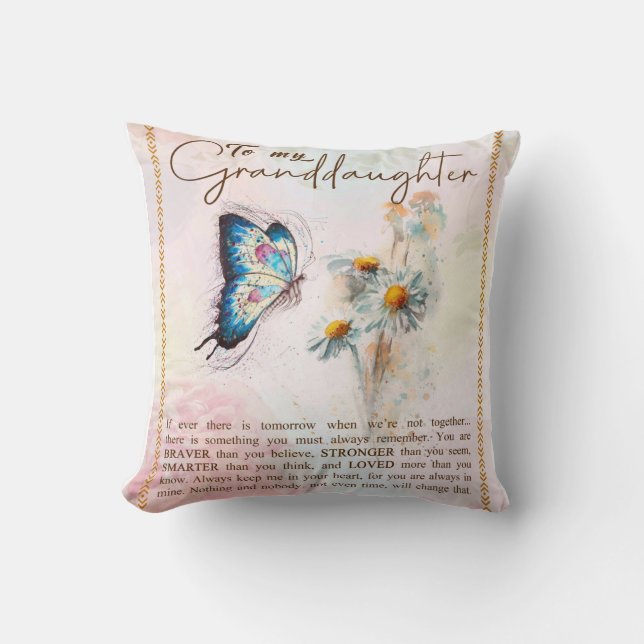 Personalisieren Sie meine Grandtochter-Butterfly-B Kissen (Vorderseite)