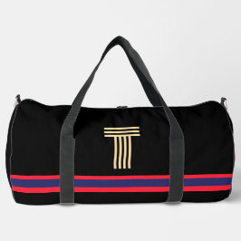 Personalisieren Sie mit Ihrem anfänglichen roten S Duffle Bag