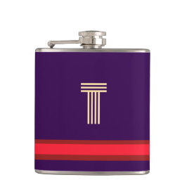 Personalisieren Sie mit Ihrem ersten Lila + Roten  Flachmann