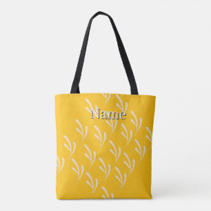 Personalisieren Sie mit Ihrem Namen Gelb Tasche