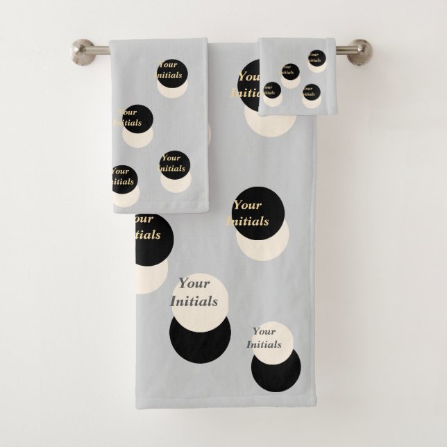 Personalisieren Sie mit Ihren Initialen Offset Lt  Badhandtuch Set (Insitu)