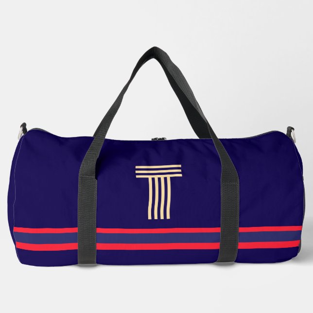 Personalisieren Sie mit Ihrer anfänglichen Red Str Duffle Bag (Vorderseite)