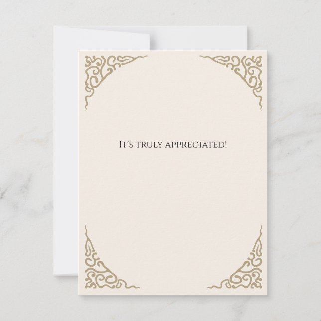 Personalisieren Sie mithilfe der Card-Herbstfarben Dankeskarte (Rückseite)