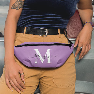 Personalisieren Sie Monogram Initial Name Lavender Bauchtasche