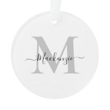 Personalisieren Sie Monogramm Initialname Acrylic