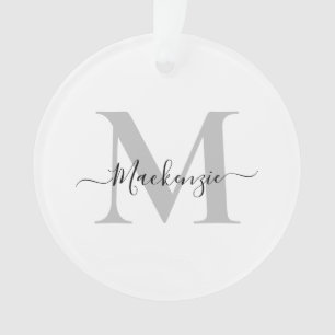 Personalisieren Sie Monogramm Initialname Acrylic Ornament