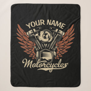 Personalisieren Sie Motorradfahrer Garage Sherpadecke
