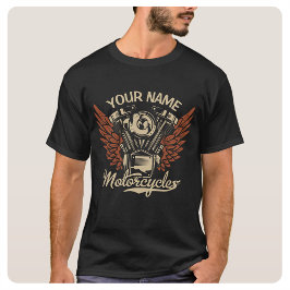Personalisieren Sie Motorradfahrer Garage T-Shirt