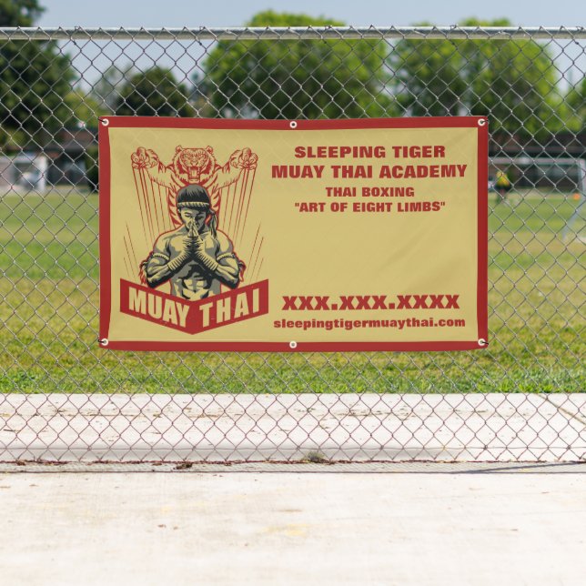 Personalisieren Sie Muay Thai Martial Arts School  Banner (Insitu)