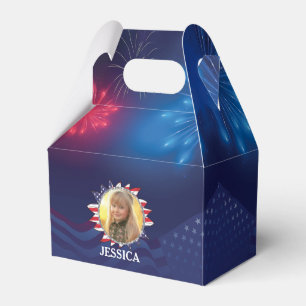 Personalisieren Sie Name und Foto American USA Mus Geschenkschachtel