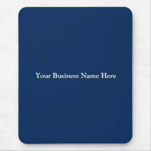 Personalisieren Sie Navy Blau Weiße Geschäftskorpo Mousepad