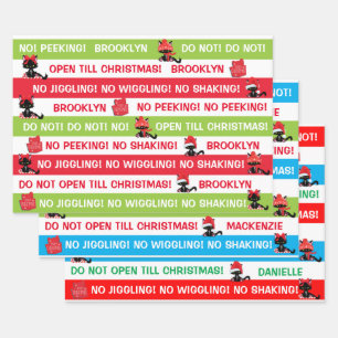 Personalisieren Sie nicht bis Weihnachten Cranky C Geschenkpapier Set